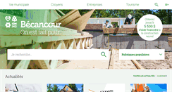 Desktop Screenshot of becancour.net